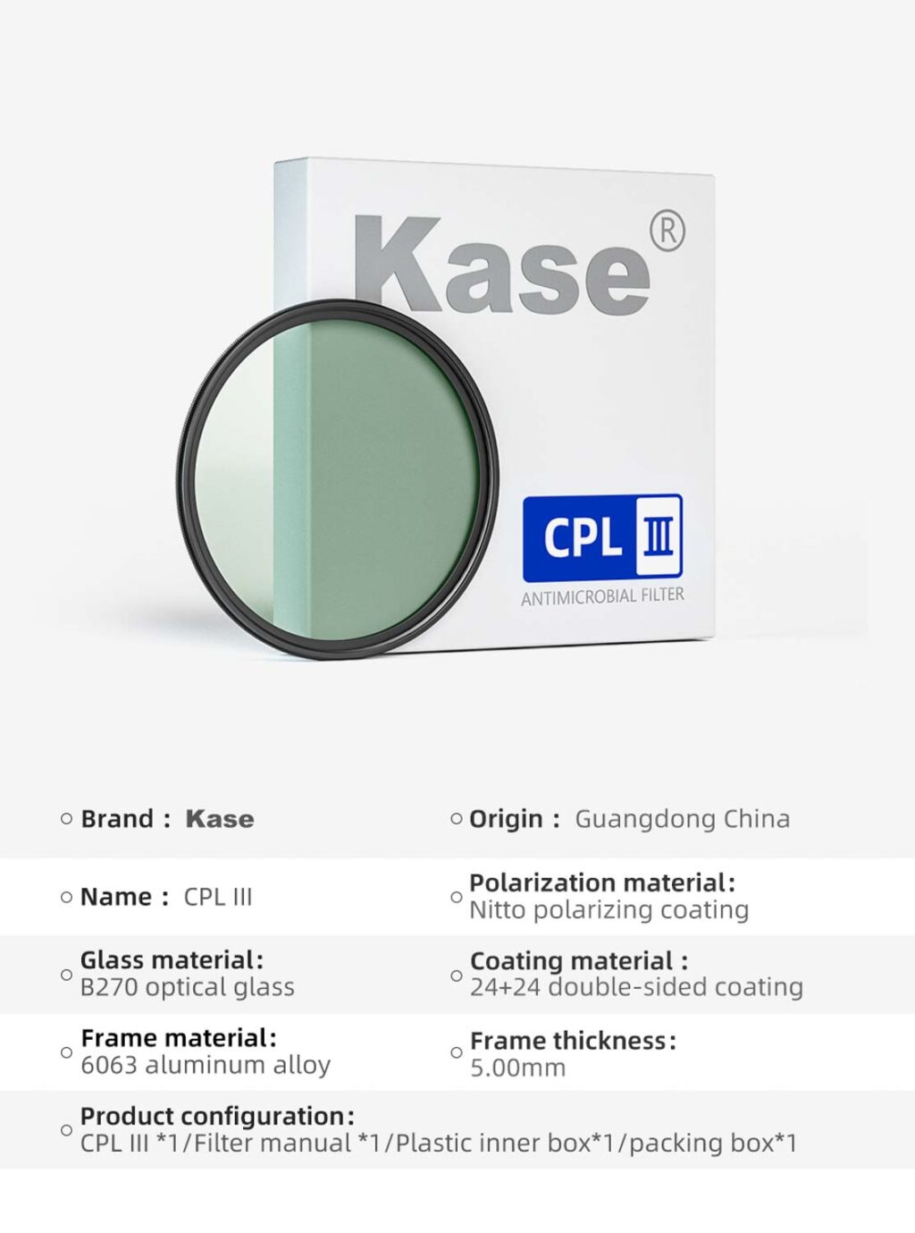 Kase Filtro Circular Polarizado MRC CPL (III) - Imagen 8